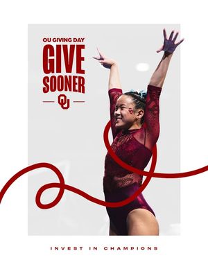 Image post by @OklahomaWGymnastics on Facebook