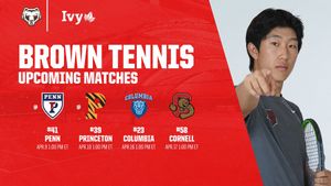 Image post by @BrownU_MTennis on Twitter/X