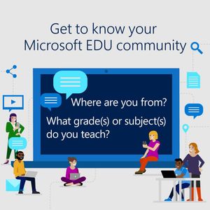 Image post by @microsoftedu on Instagram