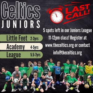 Image post by @TheCelticsSoccerClub on Facebook