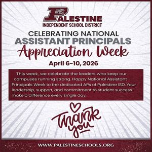 Image post by @Palestine Independent School District on Facebook