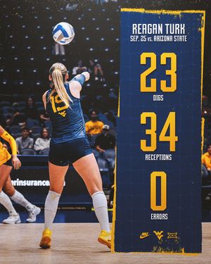 Image post by @wvuvolleyball on Instagram