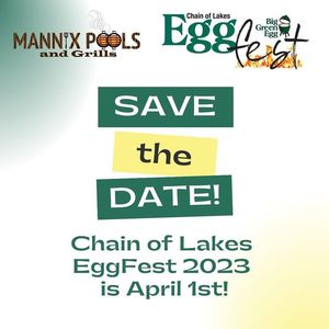 Image post by @chainoflakeseggfest on Facebook