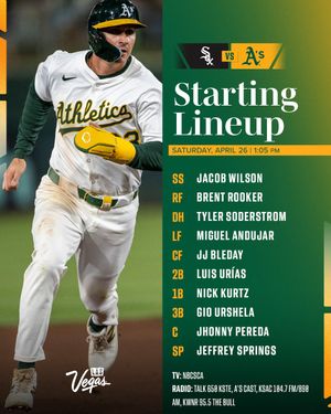 Image post by @Athletics on Twitter
