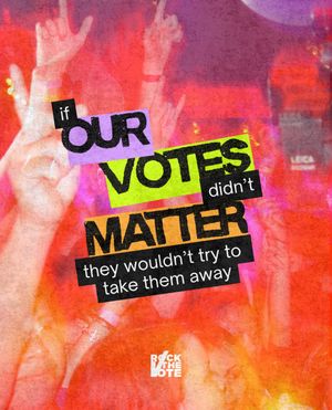 Image post by @rockthevote on Instagram