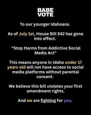 Image post by @babevote on Instagram