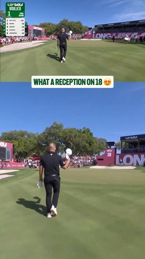 Video post by @livgolfleagueofficial on Facebook