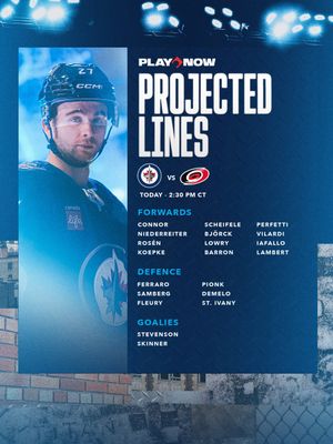 Text post by @NHLJets on Twitter/X