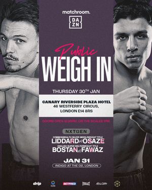 Image post by @MatchroomBoxing on Twitter
