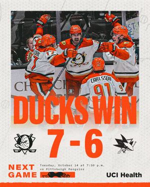 Image post by @AnaheimDucks on Twitter