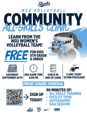 Image post by @nsu_vball on Instagram