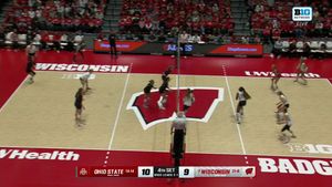 Video post by @OhioStateWVB on Twitter