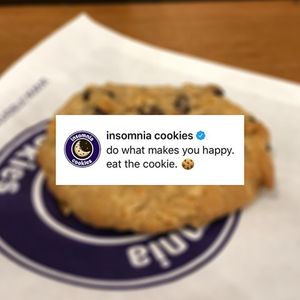 Image post by @insomniacookies on Instagram