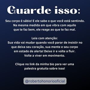 Image post by @robertohonoriooficial on Instagram