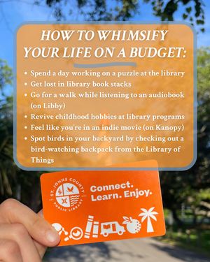 Image post by @stjohnscountylibrary on Instagram