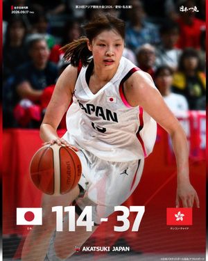 Image post by @japan_basketball on Instagram