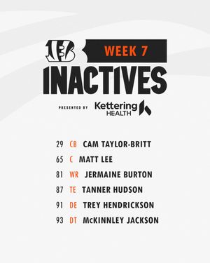 Image post by @Bengals on Twitter
