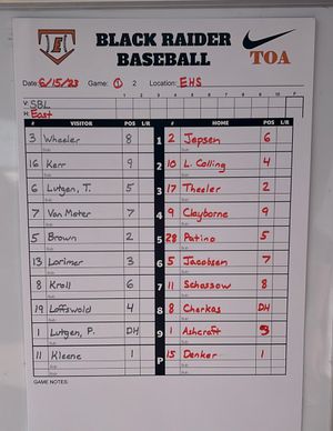 Image post by @SCEastBaseball on Twitter