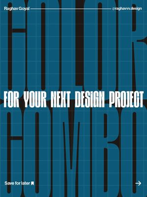 Image post by @raghavvv.design on Instagram