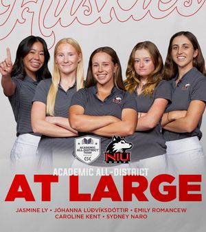 Image post by @NIUWomensgolf on Twitter