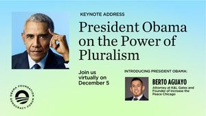 Image post by @ObamaFoundation on Twitter