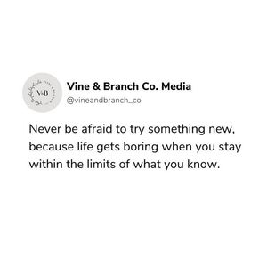 Image post by @vineandbranchcomedia on Facebook