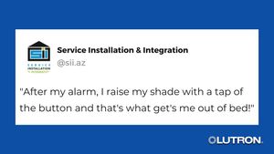 Image post by @Lutron on Twitter