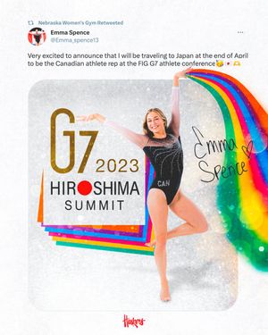 Image post by @HuskersWGym on Twitter