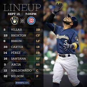 Image post by @brewers on Instagram