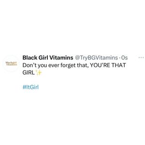 Image post by @blackgirlvitamins on Instagram