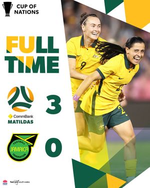 Image post by @TheMatildas on Twitter