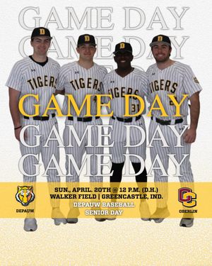 Image post by @DePauwAthletics on Twitter