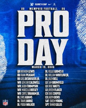 Image post by @memphisfootball on Instagram