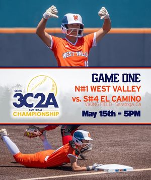 Image post by @West Valley College Softball on Facebook