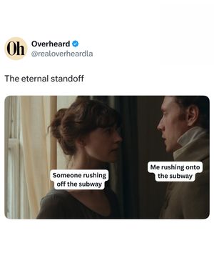 Image post by @overheardnewyork on Instagram