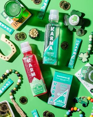 Image post by @drinkkarmawater on Instagram