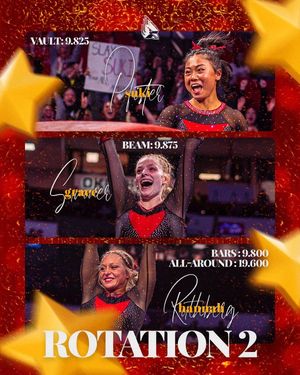 Image post by @BallStateGYM on Twitter