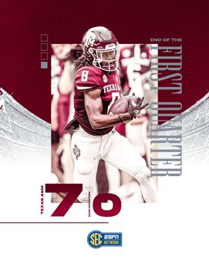 Image post by @AggieFootball on Twitter
