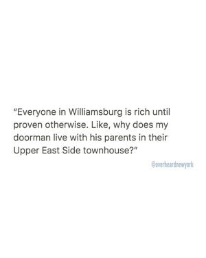 Image post by @overheardnewyork on Instagram