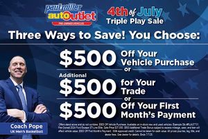 Image post by @PaulMillerAutoOutlet on Facebook