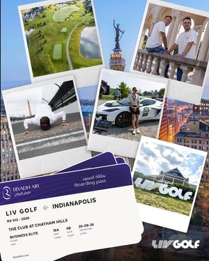 Image post by @livgolfleagueofficial on Facebook