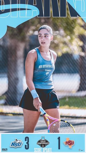 Image post by @NSU_WTennis on Twitter