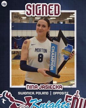 Image post by @FDUKnightsWVB on Twitter