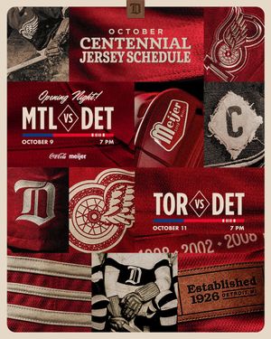 Image post by @DetroitRedWings on Twitter