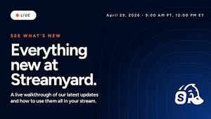 Video post by @streamyard on YouTube