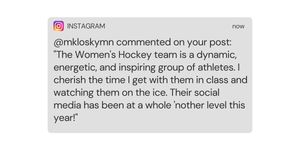 Image post by @SMUWHockey on Twitter