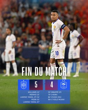 Image post by @equipedefrance on Twitter