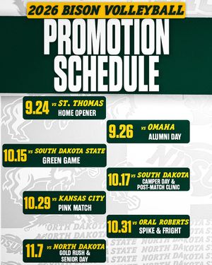 Image post by @ndsuvolleyball on Instagram