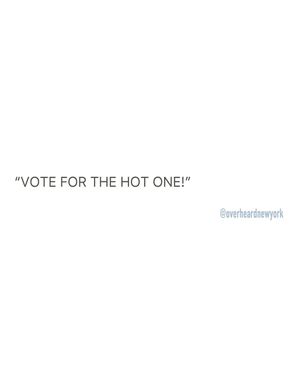 Image post by @overheardnewyork on Instagram