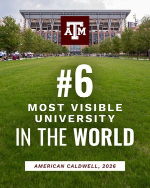 Image post by @TAMU on Twitter